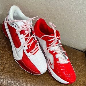 New Nike Air Zoom Giannis “Greek Freak” 5 Red,White All-Star Basketball Sneakers